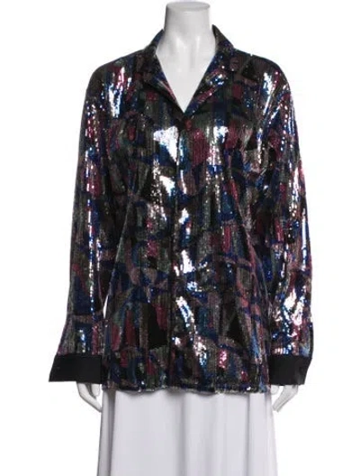 Pre-owned Pucci Printed Evening Jacket In Blue