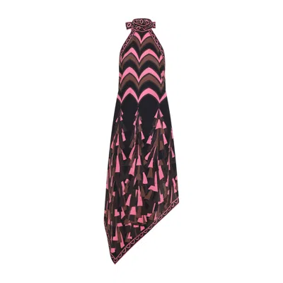 Pucci Printed Halter Maxi Dress In Multi