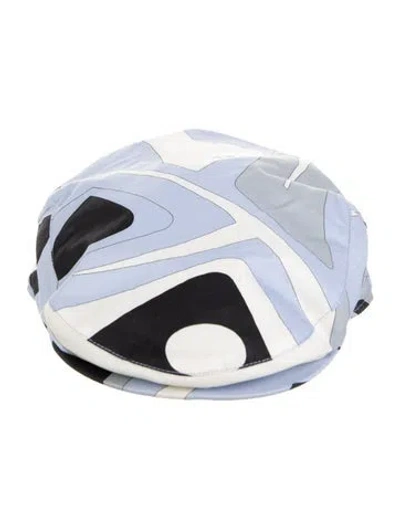 Pre-owned Pucci Printed Hat. In Blue