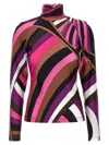 PUCCI PUCCI PRINTED HIGH-NECK TOP