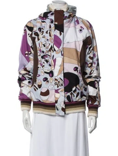 Pre-owned Pucci Printed Jacket In Neutral