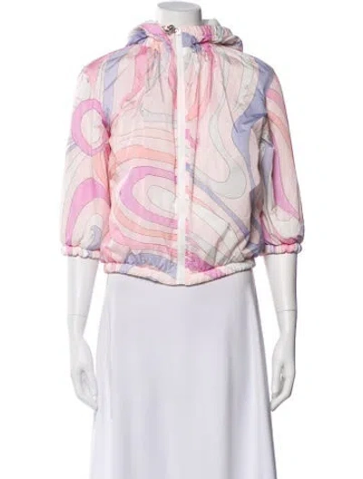 Pre-owned Pucci Printed Jacket In Pink