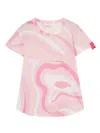 Pucci Printed Jersey T-shirt In Pink