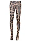 Pucci Printed Jersey Tights Socks Black In Black