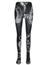 Pucci Orchidee Print Stretch Tights In Multi