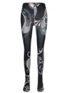 Pucci Printed Jersey Tights Socks Black In Black