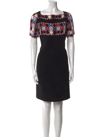 Pre-owned Pucci Printed Knee-length Dress In Black
