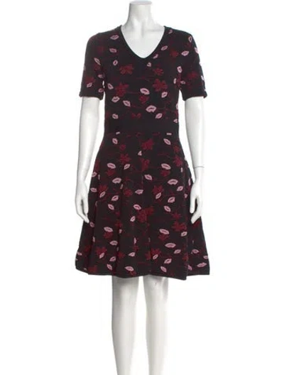 Pre-owned Pucci Printed Knee-length Dress In Black