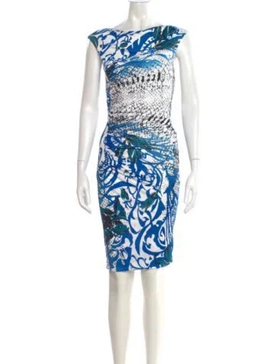 Pre-owned Pucci Printed Knee-length Dress In Multi