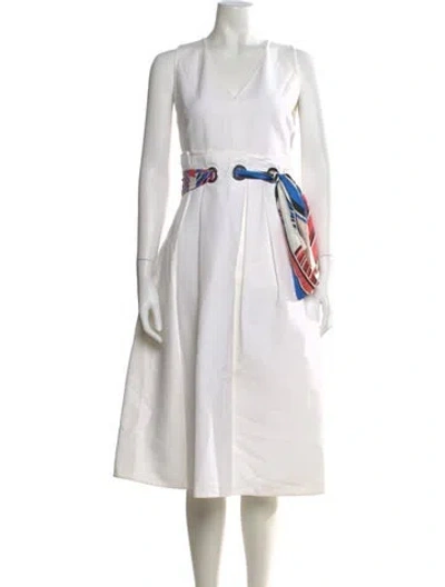 Pre-owned Pucci Printed Knee-length Dress In Neutral