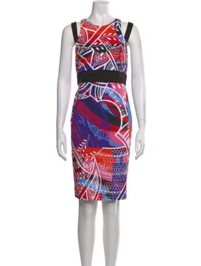 Pre-owned Pucci Printed Knee-length Dress In Orange