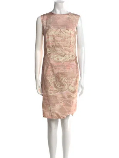 Pre-owned Pucci Printed Knee-length Dress In Pink