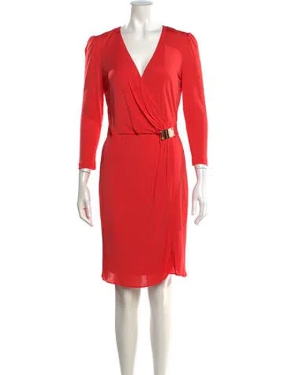 Pre-owned Pucci Printed Knee-length Dress In Red