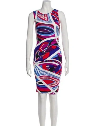 Pre-owned Pucci Printed Knee-length Dress W/ Tags In Multi