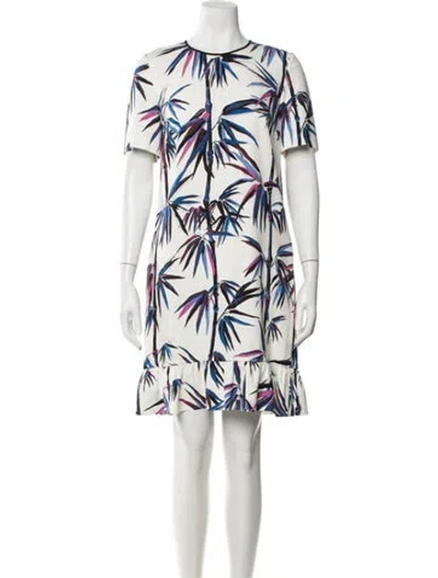 Pre-owned Pucci Printed Knee-length Dress In White