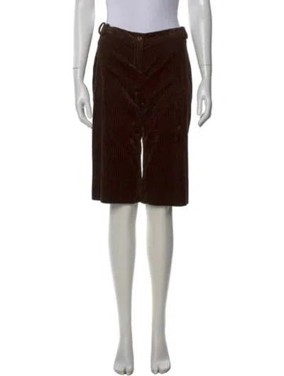 Pre-owned Pucci Printed Knee-length Shorts In Brown