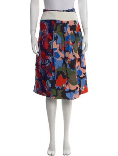Pre-owned Pucci Printed Knee-length Skirt In Blue