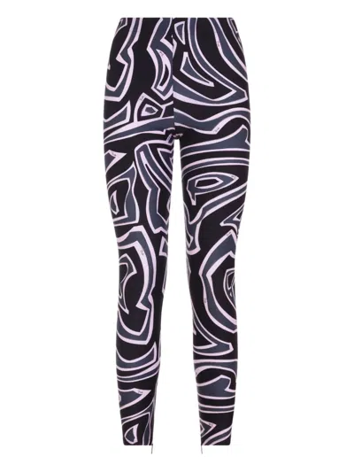 Pucci Printed Leggings In Black