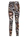 Pucci High-waisted Stretch Fit Ankle Length Leggings In Black