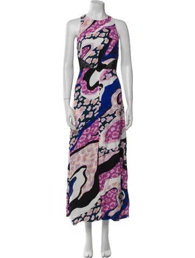 Pre-owned Pucci Printed Long Dress In Multi