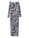 Pucci Printed Maxi Dress In Multi
