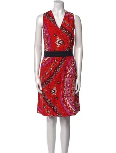 Pre-owned Pucci Printed Midi Length Dress In Multi