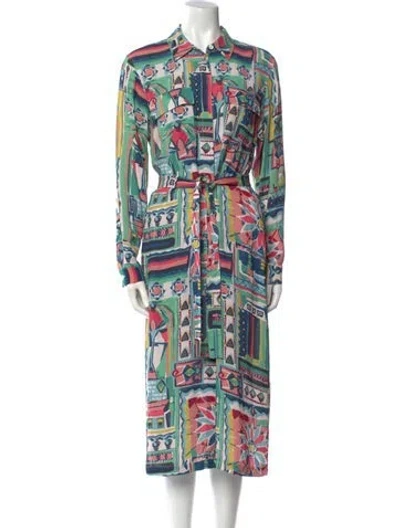 Pre-owned Pucci Printed Midi Length Dress In Multi