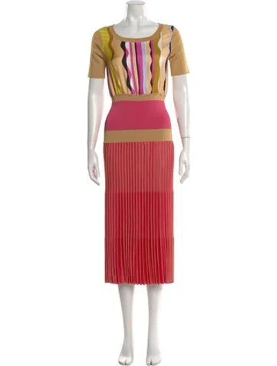 Pre-owned Pucci Printed Midi Length Dress In Pink