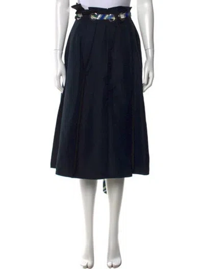 Pre-owned Pucci Printed Midi Length Skirt In Blue