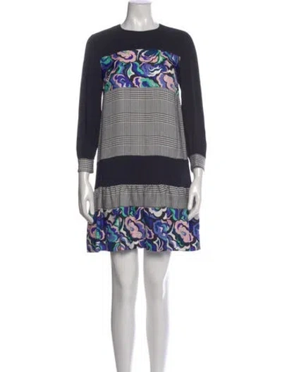 Pre-owned Pucci Printed Mini Dress In Black