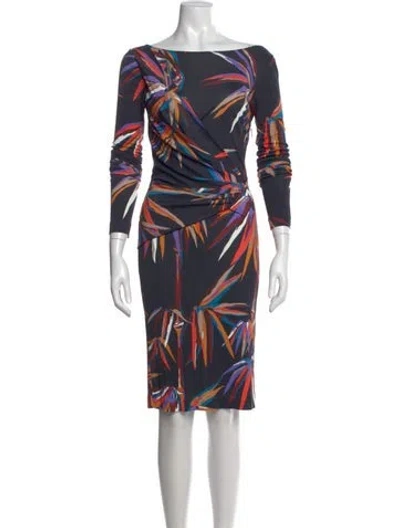 Pre-owned Pucci Printed Mini Dress In Black