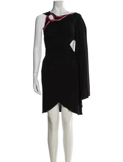 Pre-owned Pucci Printed Mini Dress In Black