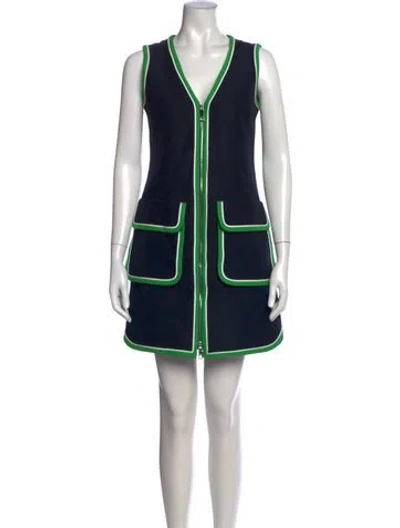 Pre-owned Pucci Printed Mini Dress In Black