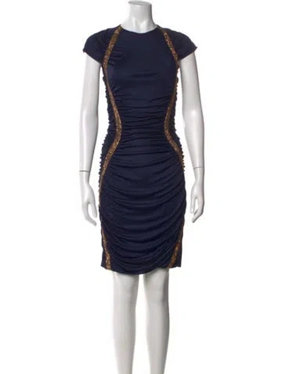 Pre-owned Pucci Printed Mini Dress In Blue