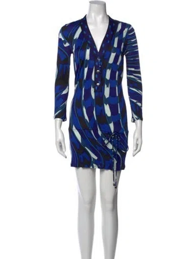 Pre-owned Pucci Printed Mini Dress In Multi