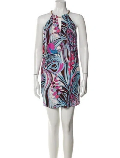 Pre-owned Pucci Printed Mini Dress In Multi