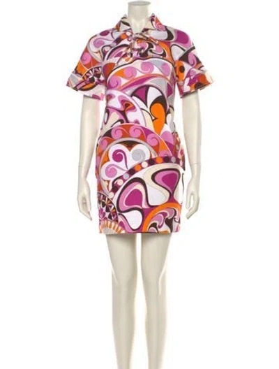 Pre-owned Pucci Printed Mini Dress In Multi