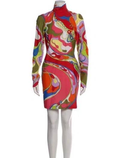 Pre-owned Pucci Printed Mini Dress In Multi