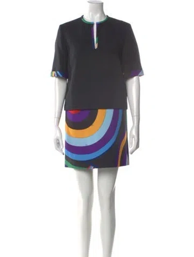 Pre-owned Pucci Printed Mini Dress In Multi