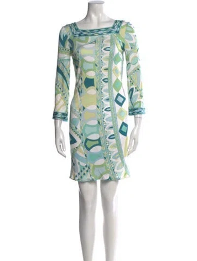 Pre-owned Pucci Printed Mini Dress In Multi
