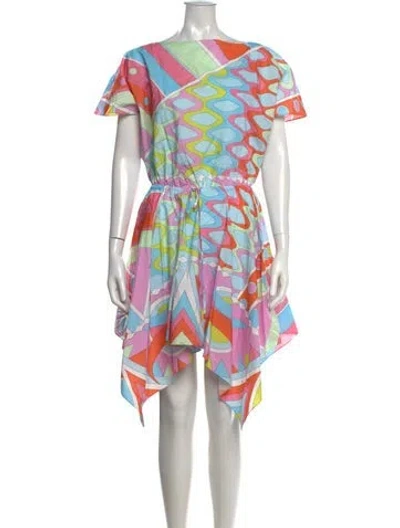 Pre-owned Pucci Printed Mini Dress In Multi