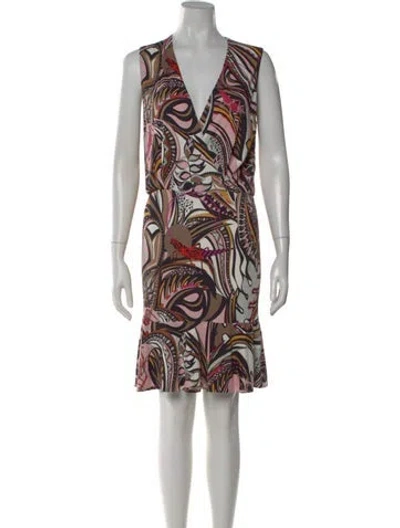 Pre-owned Pucci Printed Mini Dress In Multi