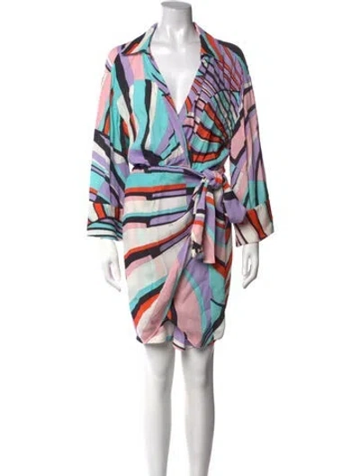 Pre-owned Pucci Printed Mini Dress In Multicolor