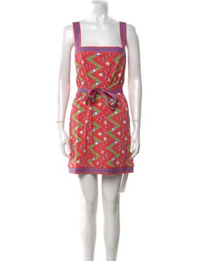 Pre-owned Pucci Printed Mini Dress In Pink
