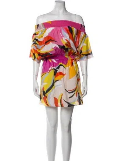 Pre-owned Pucci Printed Mini Dress In Pink