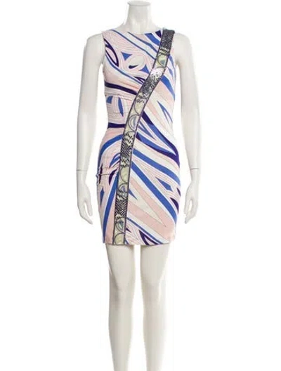 Pre-owned Pucci Printed Mini Dress In Pink