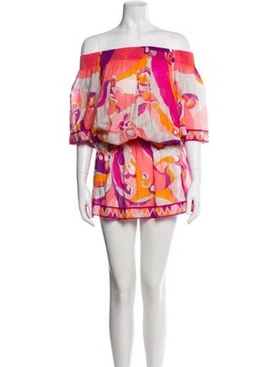 Pre-owned Pucci Printed Mini Dress In Pink