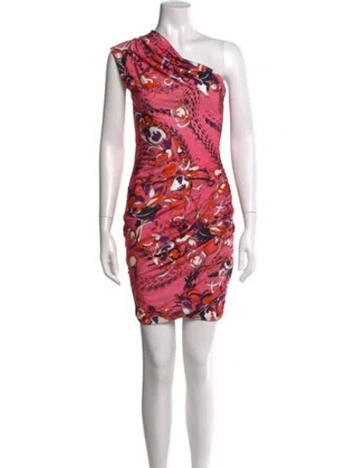 Pre-owned Pucci Printed Mini Dress In Pink
