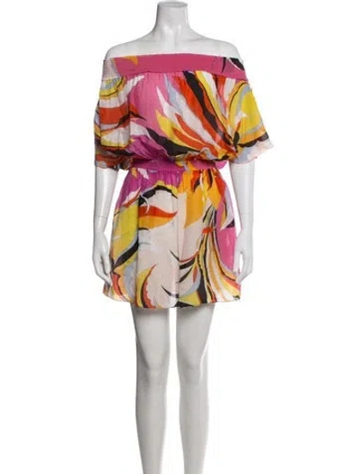Pre-owned Pucci Printed Mini Dress In Pink