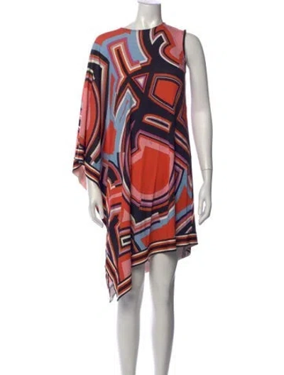 Pre-owned Pucci Printed Mini Dress In Pink